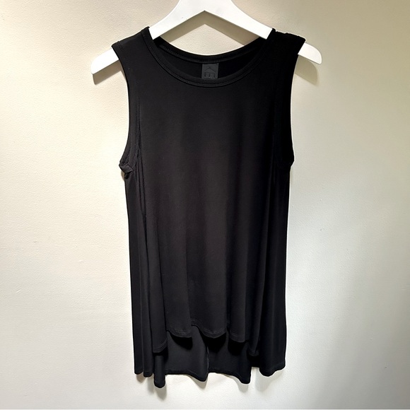Kedem Sasson ~new ~ Hi Lo Black Tunic A-Line Tank in size 0 (US up to size 10) - Picture 1 of 9